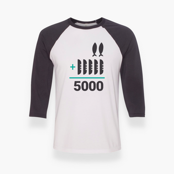 2+5=5000 Shirt (Adult Raglan)