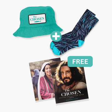 Against The Current Socks, The Chosen Bucket Hat & FREE The Chosen Season 1 Collection Book