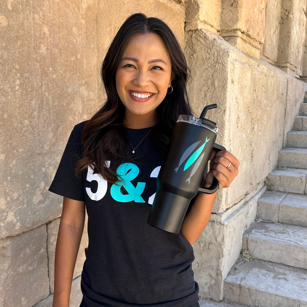 Three Fish 40 oz Tumbler