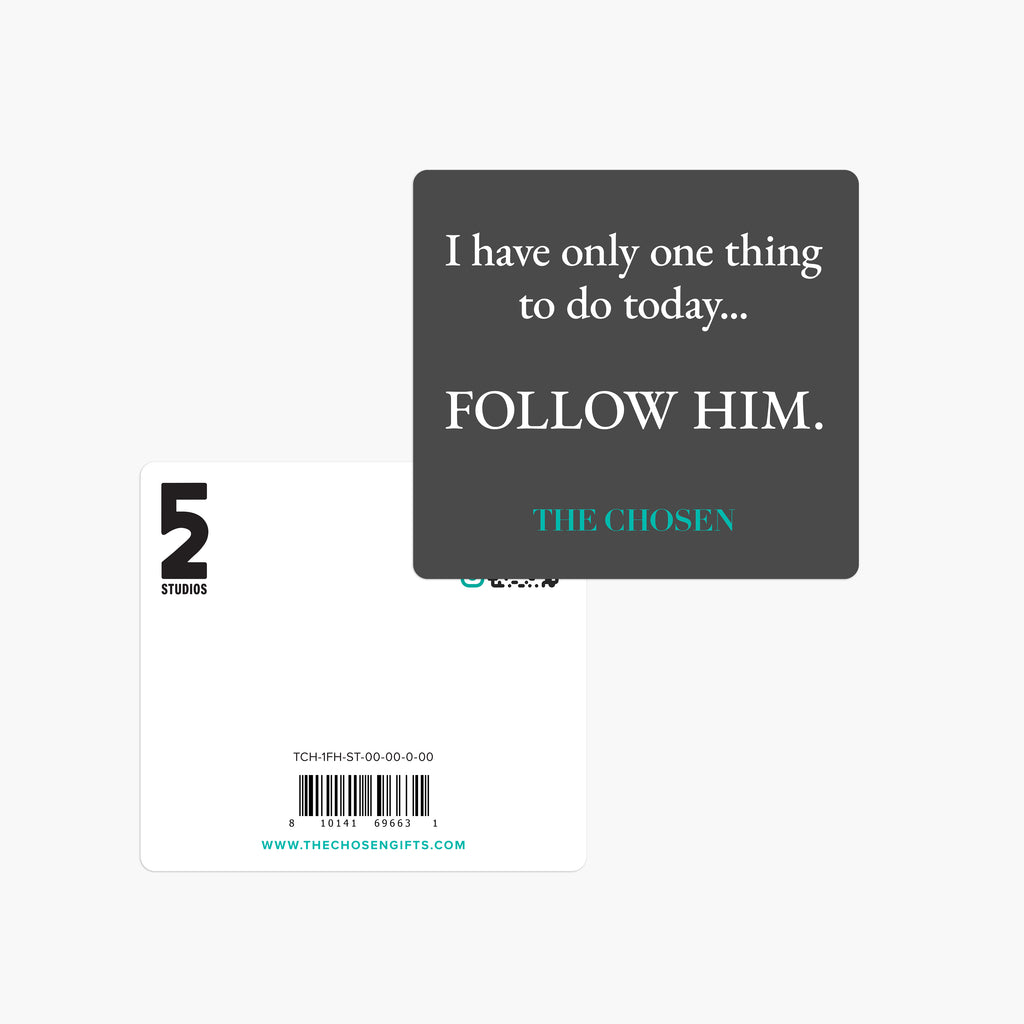 Follow Him Sticker