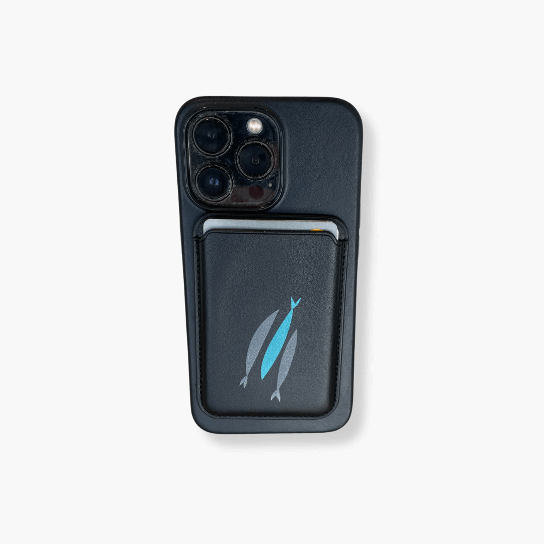 Carteira de telefone três peixes