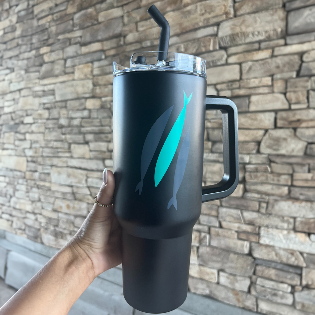 Three Fish 40 oz Tumbler