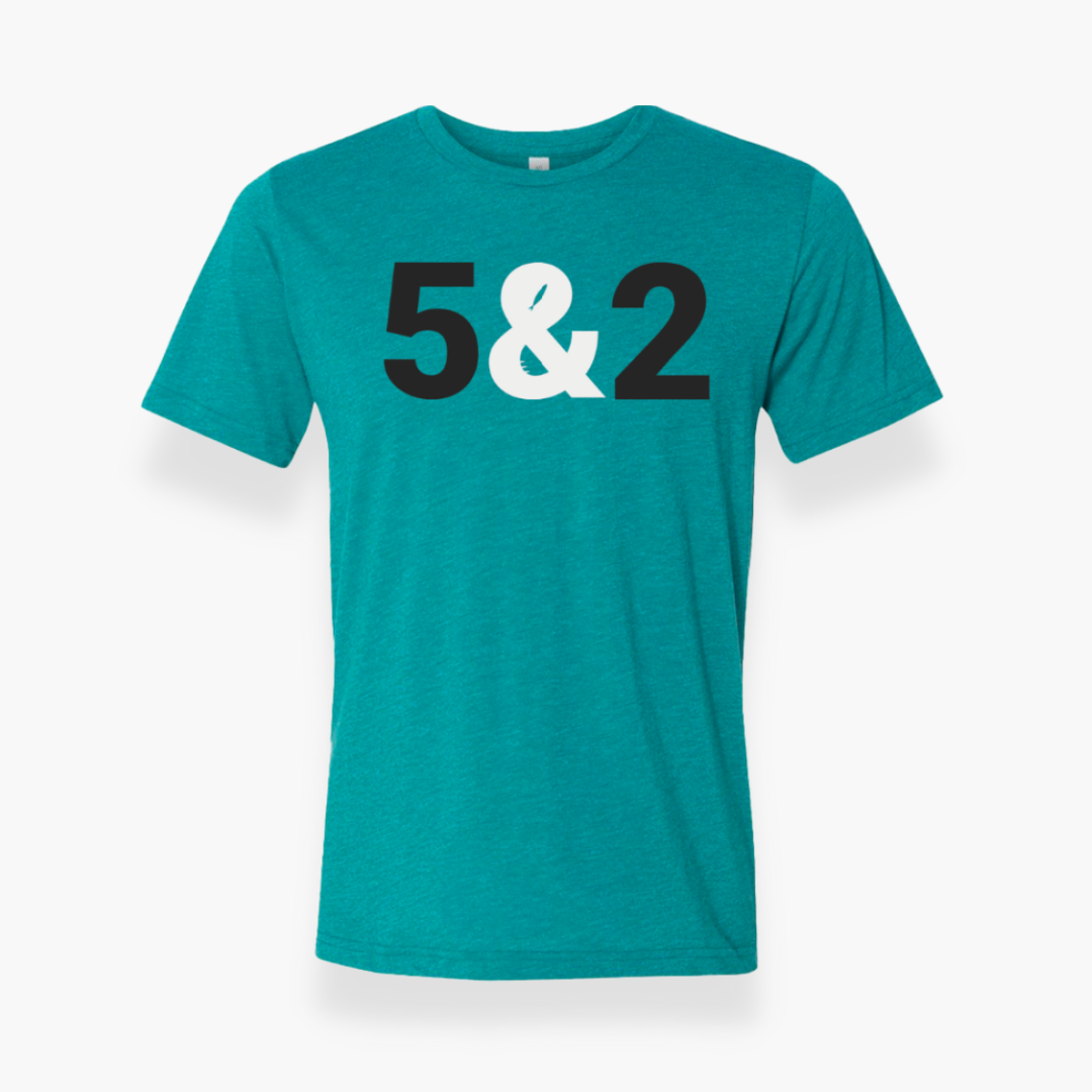 5 & 2, Feeding The 5000, Shirt, Teal, Large | The Chosen, LLC