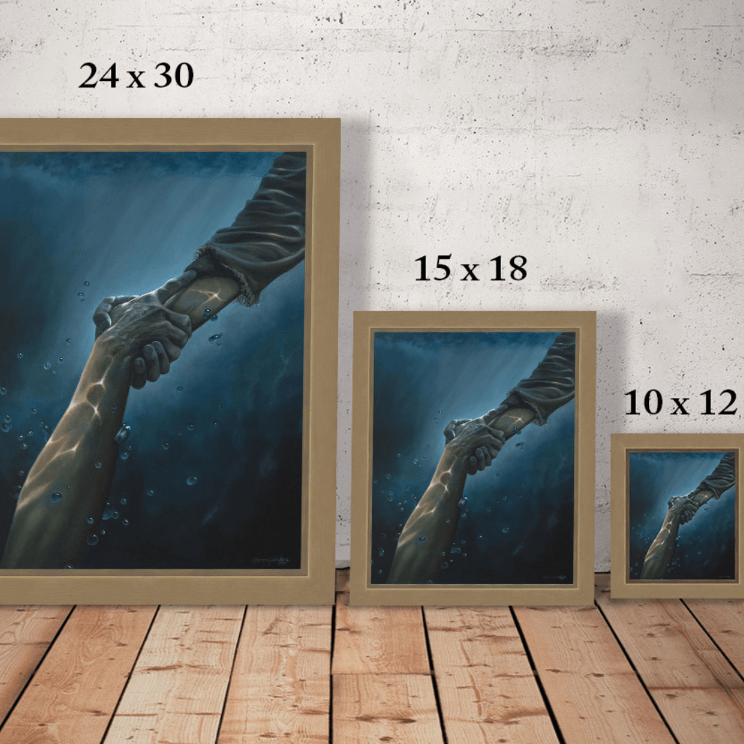 Arte emoldurada "Não me deixe ir"