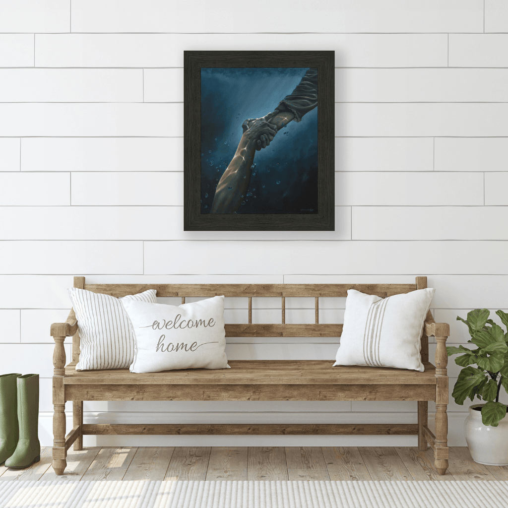 Ingelijste kunst "Laat me niet gaan".