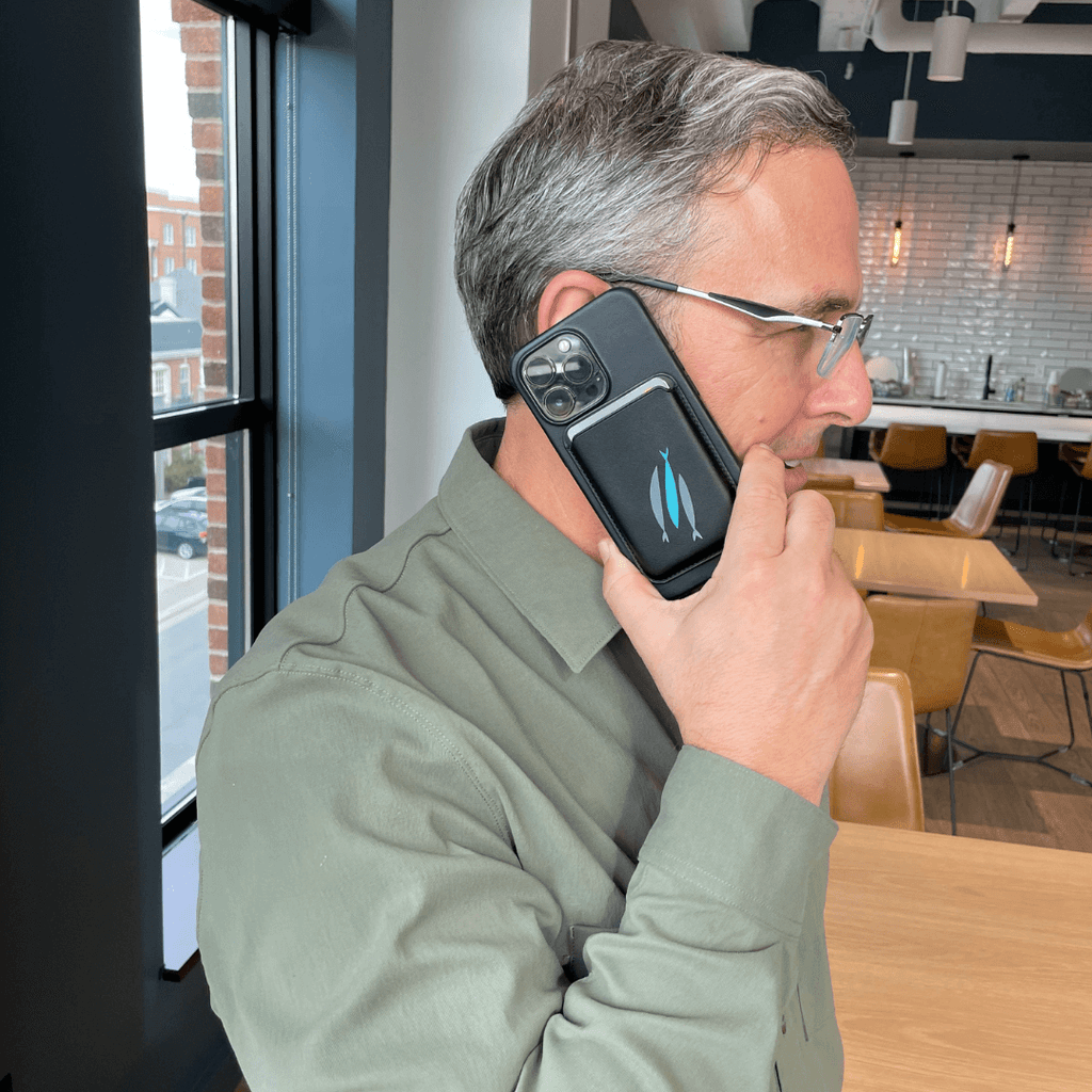 Drie vissen telefoon portemonnee