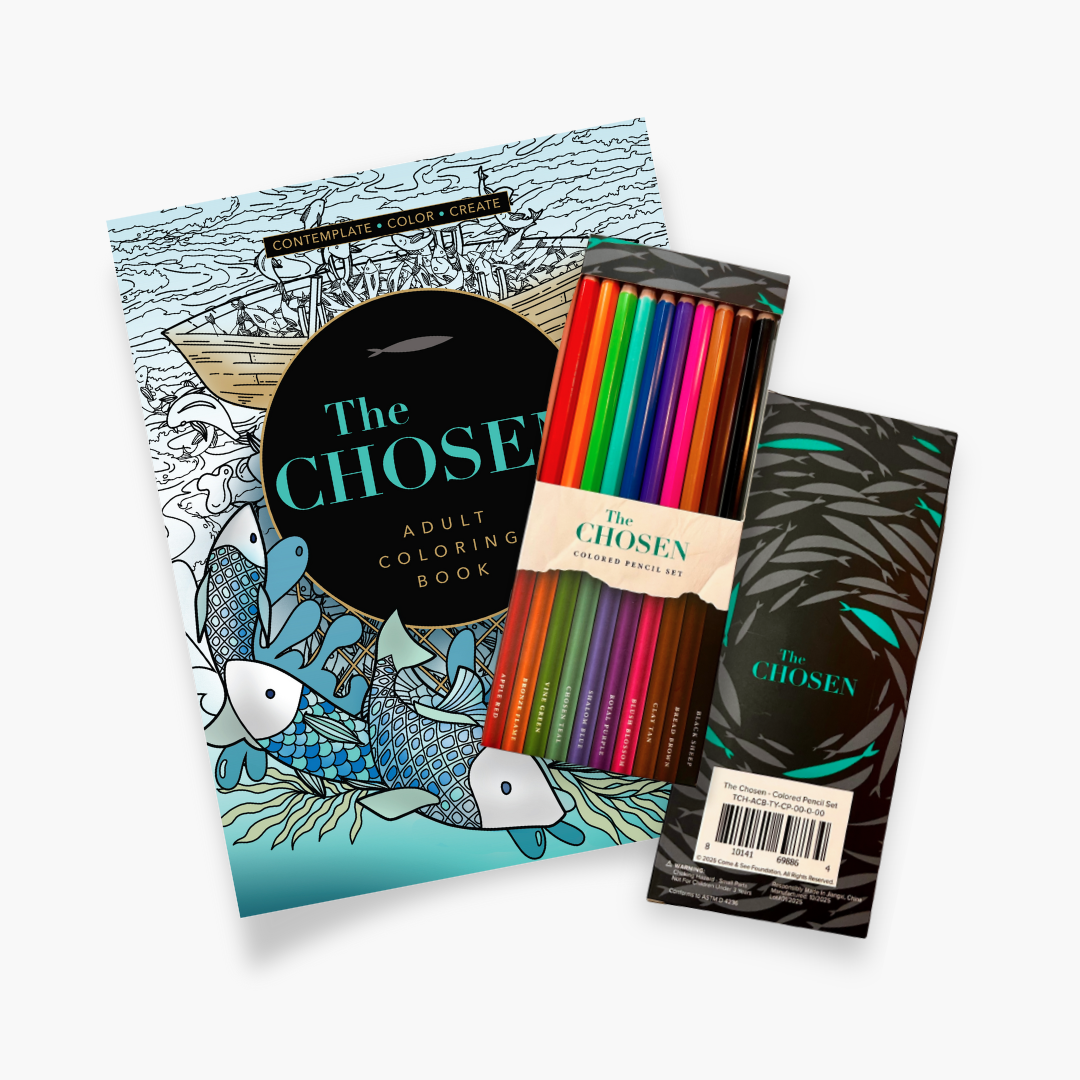 Adult Coloring Book & Colored Pencil Bundle