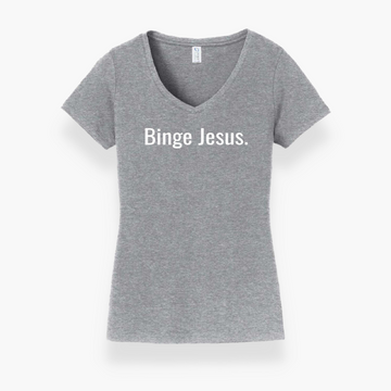 Camiseta Binge Jesus cinza