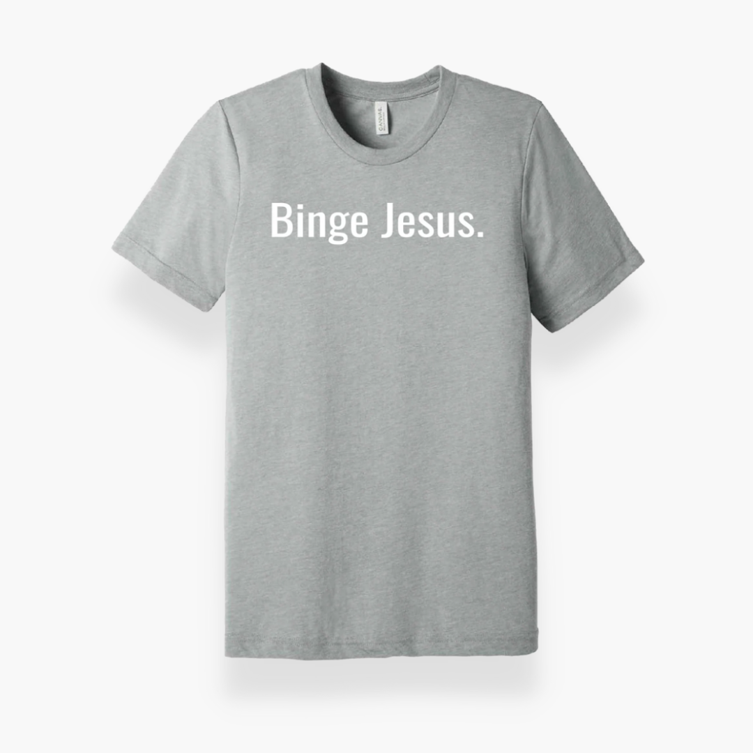 Binge Jesus Chosen T-Shirt Grey
