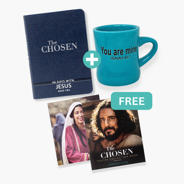 You Are Mine Diner Mug, The Chosen Devotional Book 2 & FREE The Chosen Season 1 Collection Book