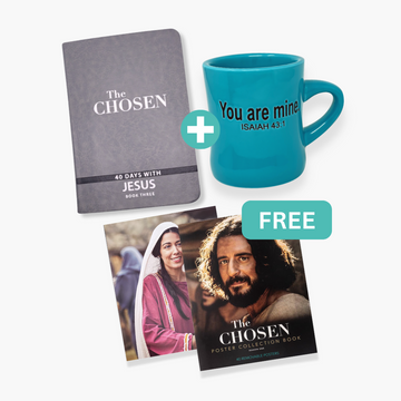 You Are Mine Diner Mug, The Chosen Devotional Book 3 & FREE The Chosen Season 1 Collection Book