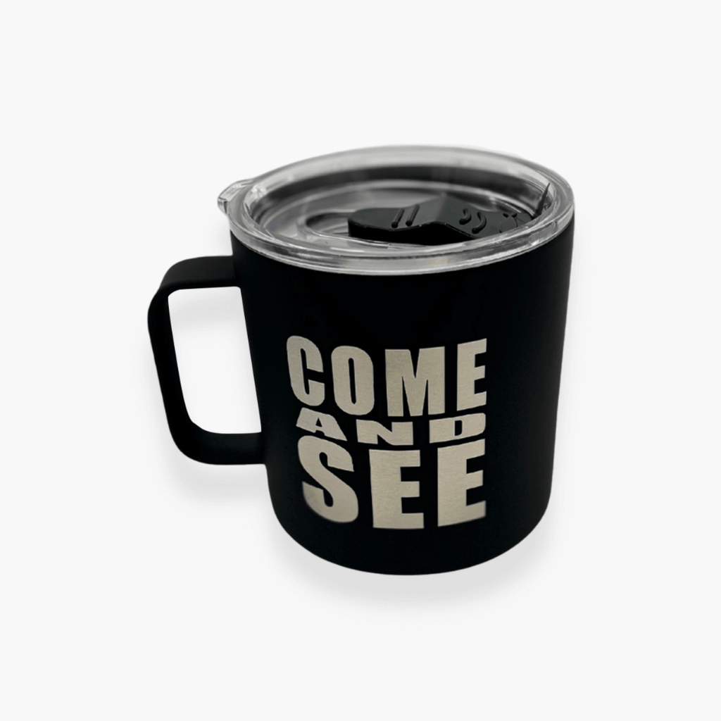 Venha ver inoxidável 16 onças. Caneca