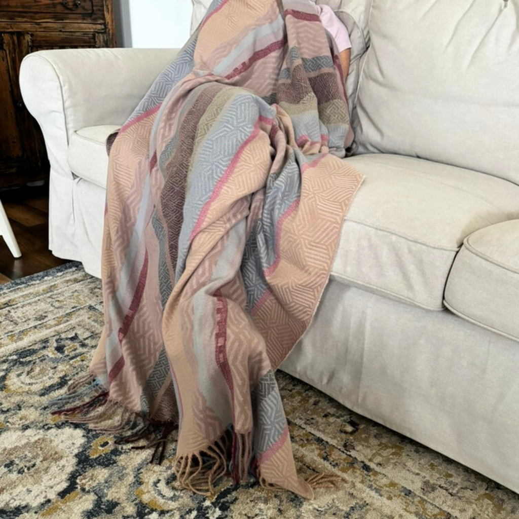 La coperta multicolore scelta