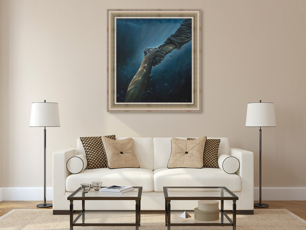 "Don't Let Me Go" Masterworks - Silver Metal Leaf