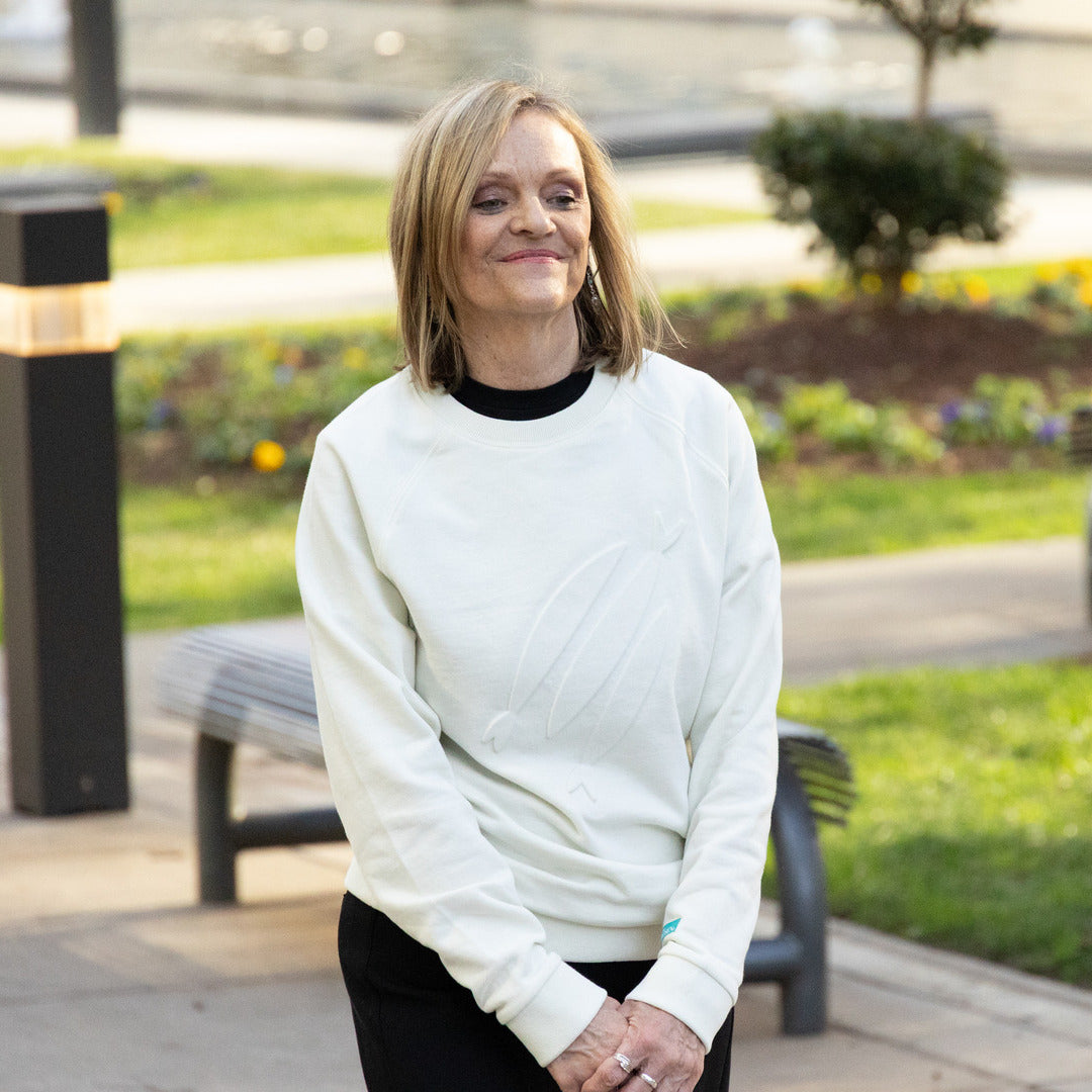 Three Fish Embossed Crewneck