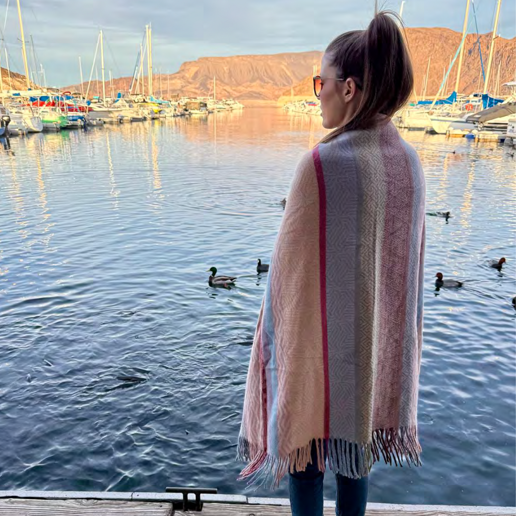 La coperta multicolore scelta