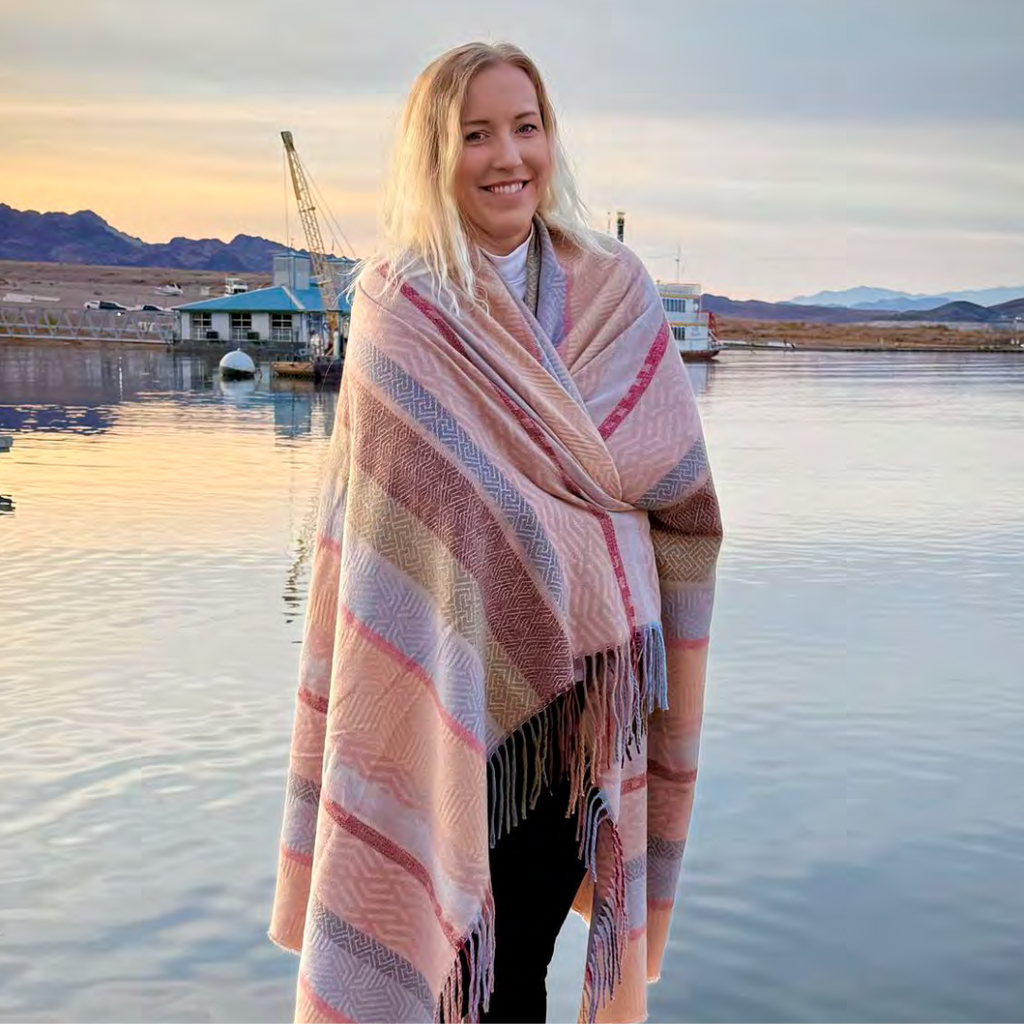 La coperta multicolore scelta