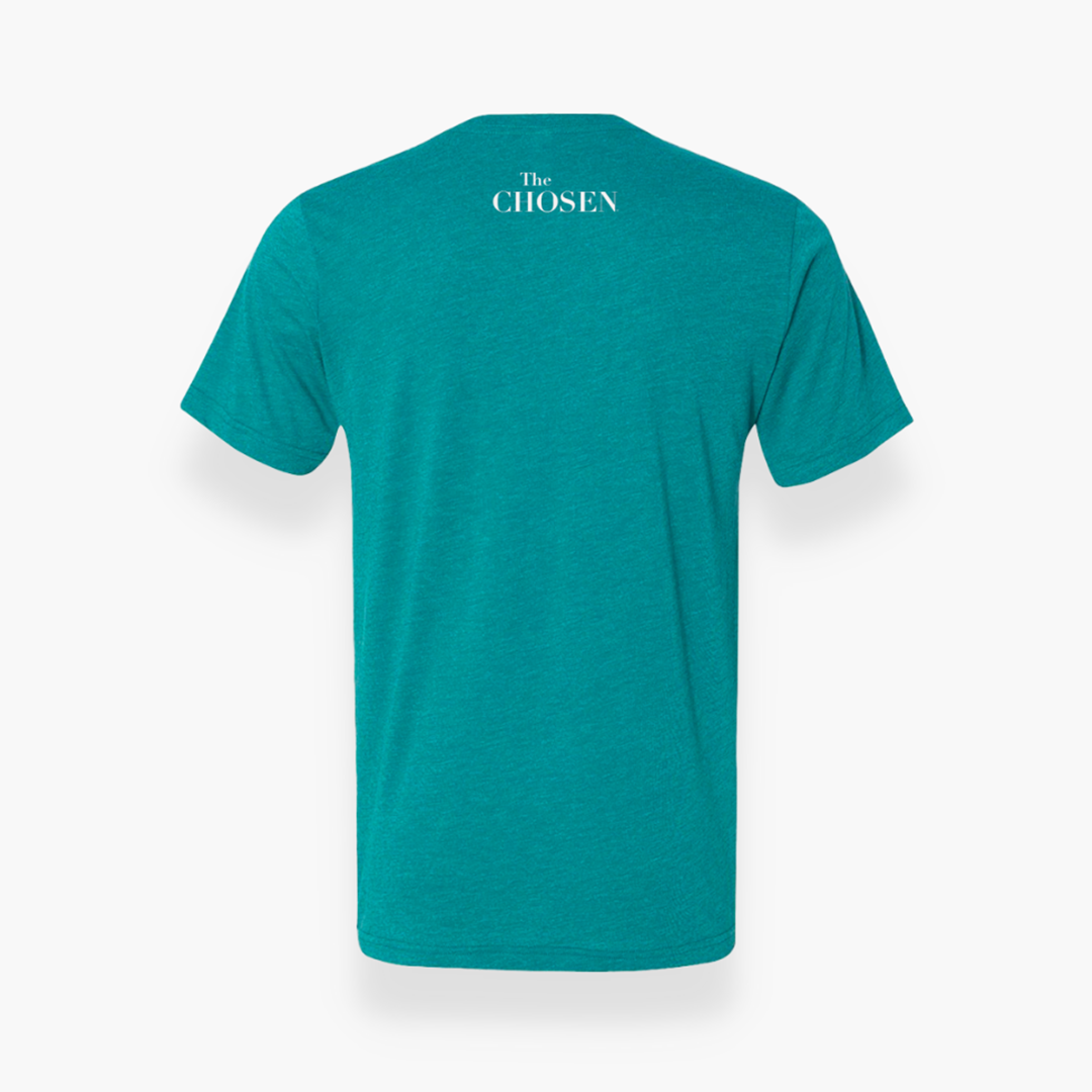 The Chosen - 5 and 2 Adult & Youth T-Shirt - Teal - Back