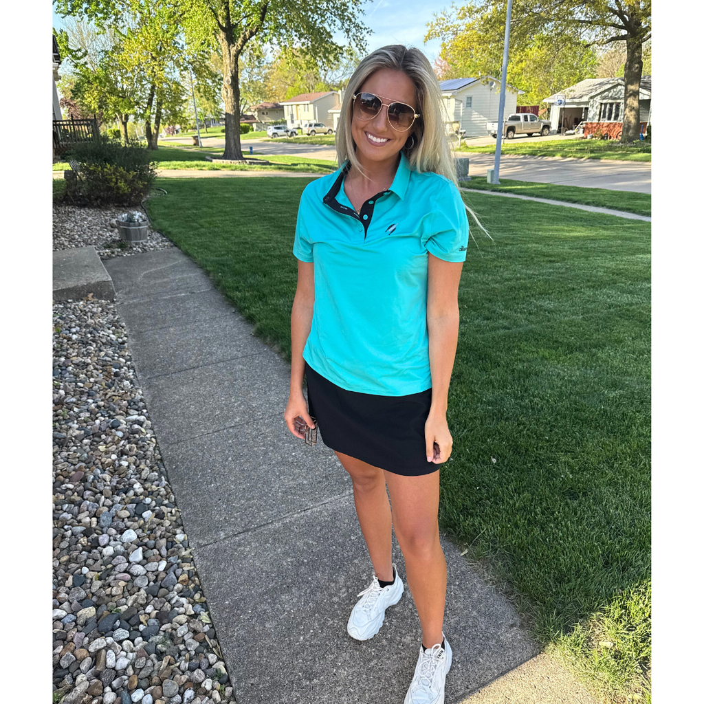 The Chosen Black + Teal Polos