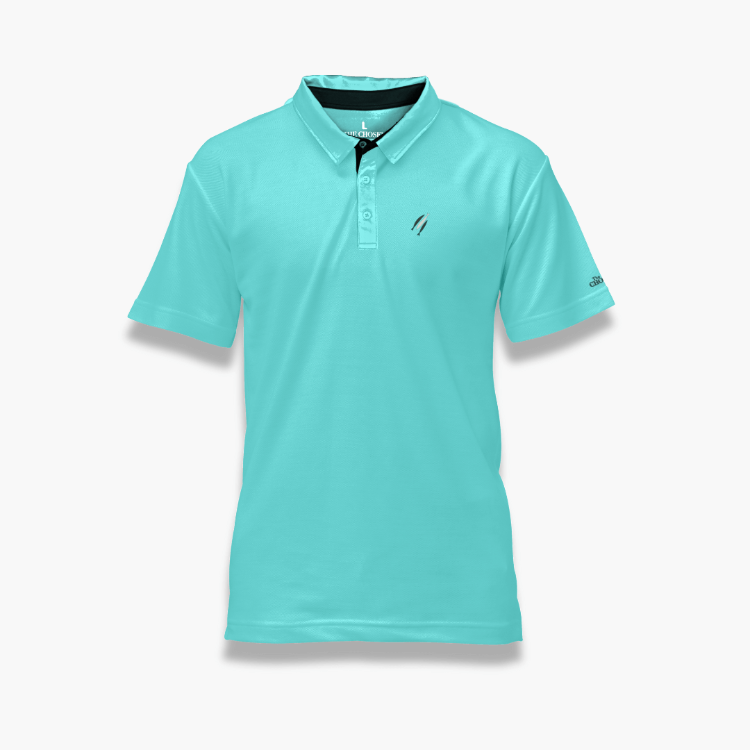 Polo Hitam + Teal Terpilih