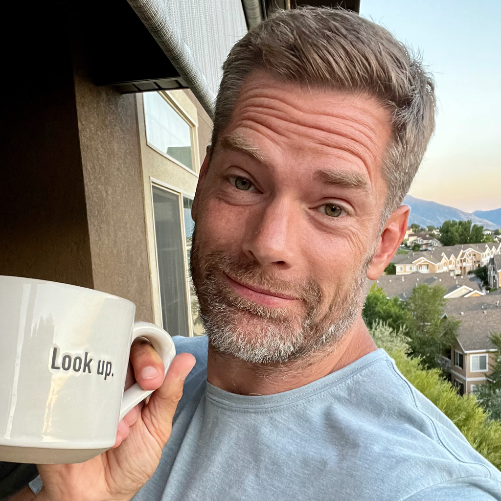 Look Up Stoneware Mug men