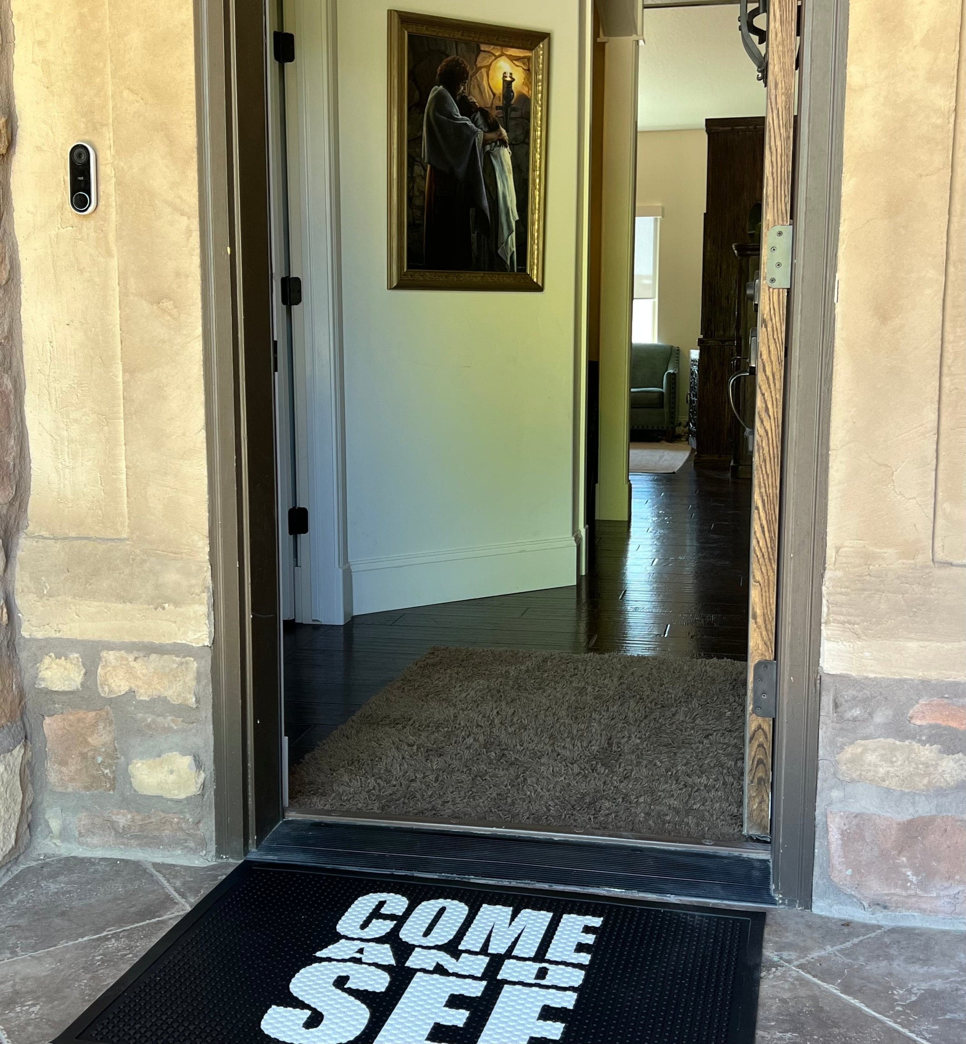 Come and See Door Mat