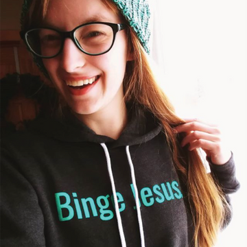 Binge Jesus Chosen Hoodie - Sista chansen